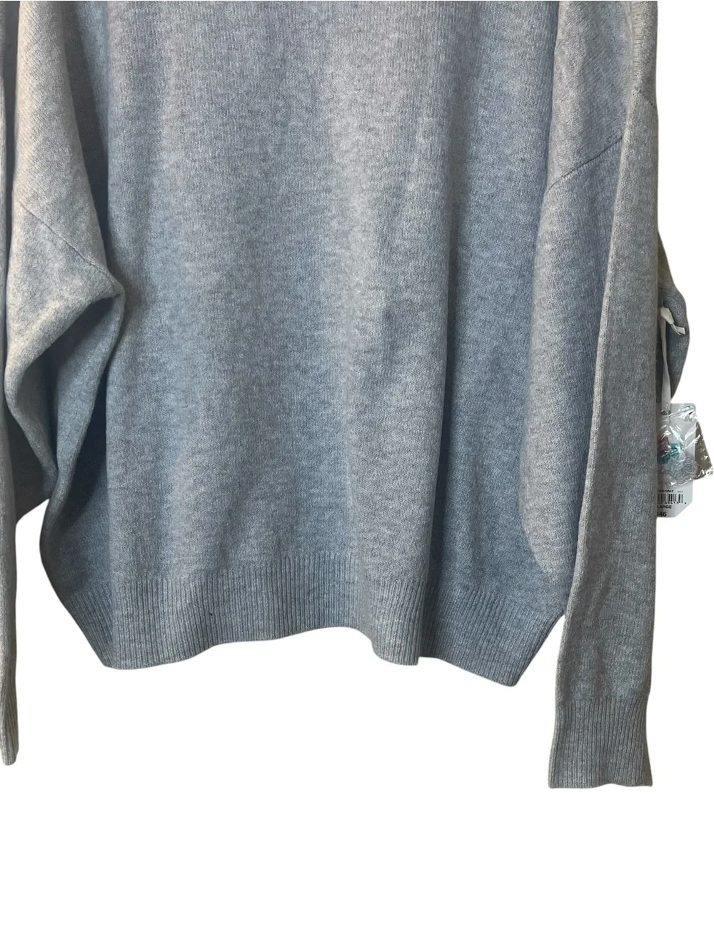 STYLUS Light Gray Ribbed Crew Sweater Sz. XXL